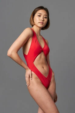 Shark Polewear Benita Bodysuit - Red -Rad Store 09.12.20 07391