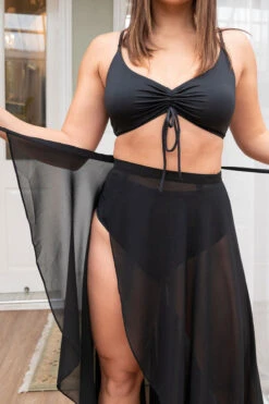 Lunalae High Waist Wrap Dance Skirt - Black -Rad Store 10 8dae2b8e 428c 46c9 8b5f 18f7726e0f37