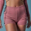 HotCakes Polewear High Waist Lace Up Shorts - Pink Coral -Rad Store 10 tCakes 2298775