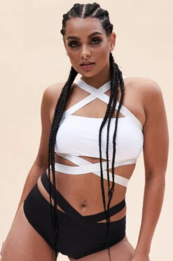 Lunalae Renee Cropped Bra - Recycled White -Rad Store 126TPWhite 9