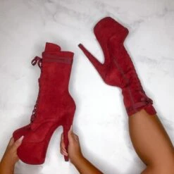 Hella Heels High BabyDoll 7inch Boots - Dark Red -Rad Store 20 05 13HighBabydolls 707in 900x 2a6c9f0b 6a3f 4362 9e5f cba19c3ab808 1