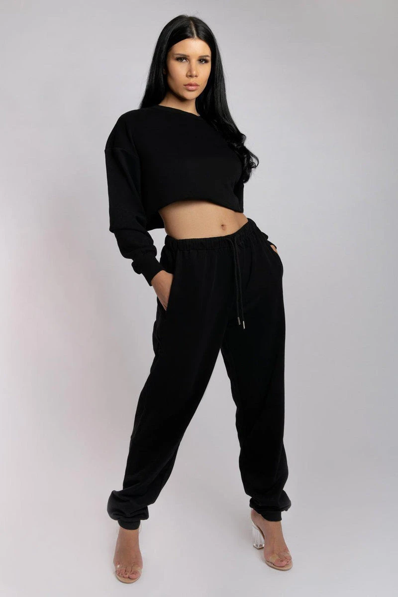 CXIX Oversized Jogger Bottoms - Black 9 CXIX Oversized Jogger Bottoms - Black - Image 7