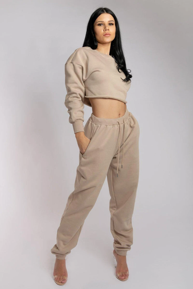 CXIX Oversized Jogger Bottoms - Fawn 5 CXIX Oversized Jogger Bottoms - Fawn - Image 3