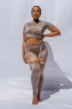 CXIX Confession Garter Leggings - Bronzed -Rad Store 20 09 24CreaturesofXIX 3