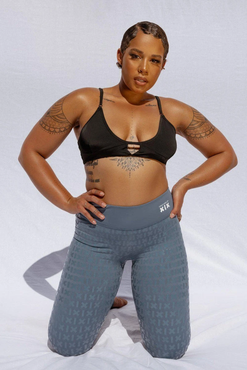 CXIX Gecko Grip Leggings - Blue Steel 7 CXIX Gecko Grip Leggings - Blue Steel - Image 5