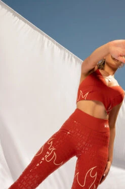 CXIX Fya Gecko Grip Leggings - Red -Rad Store 20 12 10Creatures 97