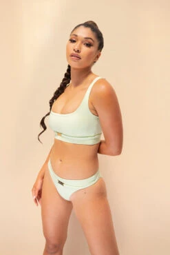 Lunalae Venus Low Waist Bottoms - Recycled Light Green 9 Lunalae Venus Low Waist Bottoms - Recycled Light Green -Rad Store 2021101 LunaLae1596