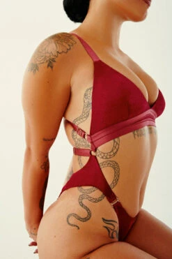 CXIX Aphrodite Bodysuit - Maroon Suede -Rad Store 22 08 18CXIX 146 1 33b242dc 7dbc 4e10 ac03 53b320bfc0bc