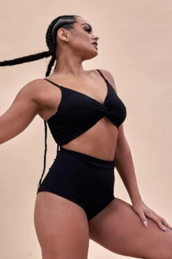 Lunalae High Waist Shorts - Ribbed Black -Rad Store 221011 LunaLae 01 0035