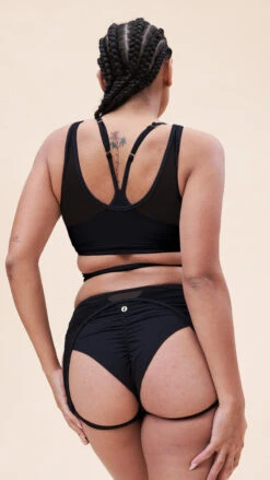 Lunalae Fiona Crossover Wrap Top - Black Mesh 10 Lunalae Fiona Crossover Wrap Top - Black Mesh -Rad Store 221011 LunaLae 26 1117