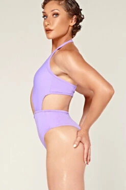 CXIX Dollhaus Halter Bodysuit - Purple -Rad Store 23 01 03CXIX 11591