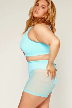 CXIX Dollhaus Mesh Biker Shorts - Blue -Rad Store 23 01 03CXIX 14161