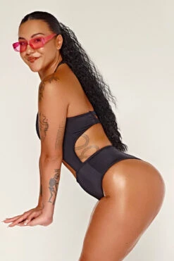 CXIX Dollhaus Halter Bodysuit - Black -Rad Store 23 01 03CXIX 4411