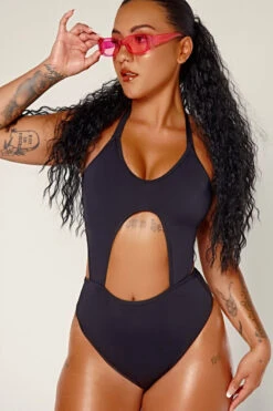 CXIX Dollhaus Halter Bodysuit - Black -Rad Store 23 01 03CXIX 4471