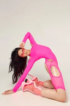 CXIX Dollhaus Mesh Bodysuit - Barbie Pink -Rad Store 23 01 03CXIX 5091