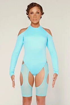 CXIX Dollhaus Mesh Bodysuit - Blue -Rad Store 23 01 03CXIX 6591