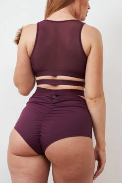 Lunalae Tara High Waisted Bottoms - Recycled Mulberry -Rad Store 230329 LUNALAE 10 0529