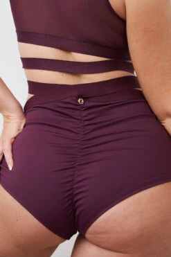 Lunalae Tara High Waisted Bottoms - Recycled Mulberry -Rad Store 230329 LUNALAE 10 0533