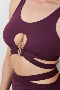 Lunalae Naomi Scoop Neck Top - Recycled Mulberry -Rad Store 230329 LUNALAE 10 0539