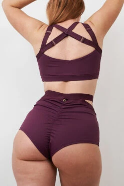 Lunalae Tia Strappy Crossover Top - Recycled Mulberry 8 Lunalae Tia Strappy Crossover Top - Recycled Mulberry -Rad Store 230329 LUNALAE 11 0568