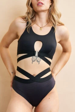 Lunalae Tara Low Waisted Bottoms - Recycled Black -Rad Store 230329 LUNALAE 36 1318