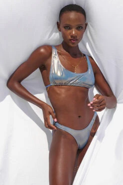 HotCakes Polewear Siren Bikini Bottoms - Metallic Blue -Rad Store 23 05 06 HotCakes 3