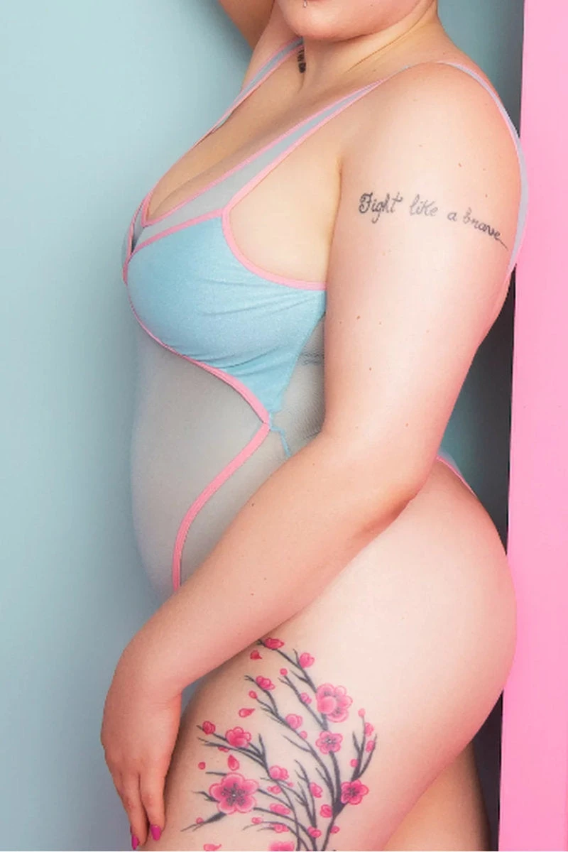 Rolling Vertigo Bodysuit - Blue/Pink 7 Rolling Vertigo Bodysuit - Blue/Pink - Image 5