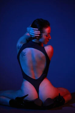 Rolling Electric Bodysuit - Black/Neon Pink -Rad Store 2RollingNeon47