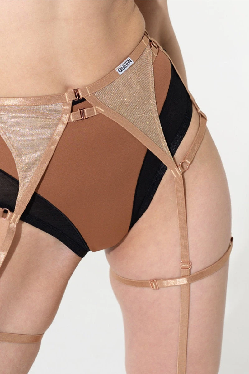 Queen Glory Shorts - Mocha 5 Queen Glory Shorts - Mocha - Image 3