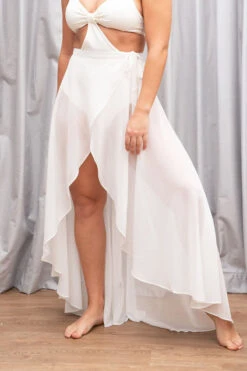 Lunalae High Waist Wrap Dance Skirt - White -Rad Store 3 bd18062d ac59 4016 8ff1 0952e8695591