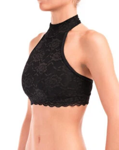 Dragonfly Lisette Top - Lace Black 10 Dragonfly Lisette Top - Lace Black -Rad Store 4396 halter neck soutien gorge pole dance lisette lace
