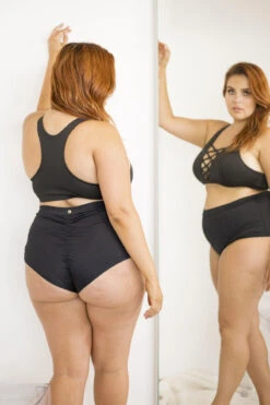 Lunalae High Waist Shorts - Black -Rad Store 6R7A8499