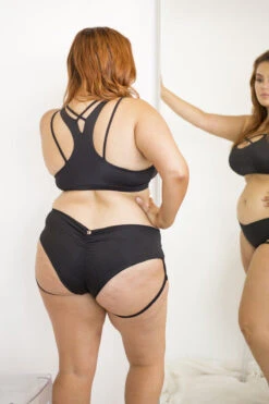 Lunalae Lure You Low-Rise Garter Shorts - Black -Rad Store 6R7A8567 1