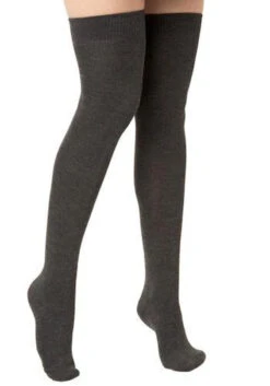 Lunalae Thigh High Socks - Charcoal -Rad Store 9108b59482daeccb4ce8152cffda61bb