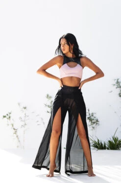 CXIX Snatched Mesh Make Moves Pants - Black -Rad Store 9A4A22992626