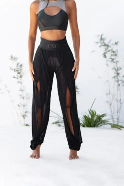 CXIX Snatched Mesh Make Moves Pants - Black -Rad Store 9A4A26473030
