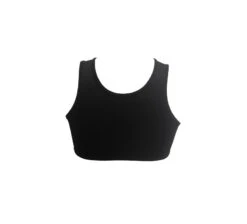 Hamade Activewear Lace Up High Neck Top - Black -Rad Store 9d