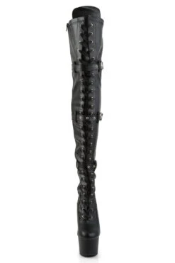 Pleaser USA Adore-3028 7inch Thigh High Pleaser Boots - Matte Black -Rad Store ADORE 3028 BPU M01
