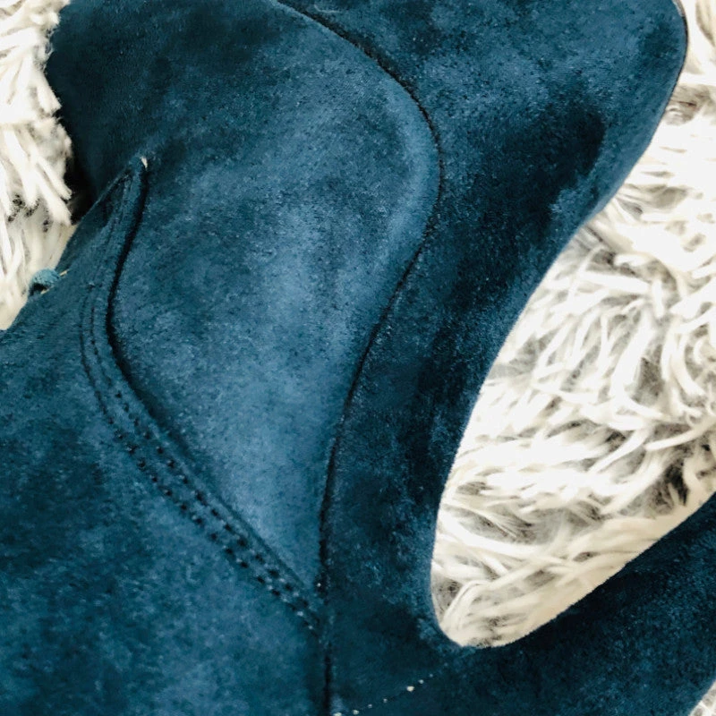 Hella Heels BabyDoll 7inch Boots - Teal 6 Hella Heels BabyDoll 7inch Boots - Teal - Image 4