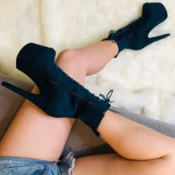 Hella Heels BabyDoll 7inch Boots - Teal 15 Hella Heels BabyDoll 7inch Boots - Teal -Rad Store BD Teal 7 Inch 4