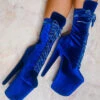 Hella Heels BabyDoll Velvet 8inch Boots - King Pin -Rad Store BabyDollVelvet8inchBoots KingPin1 1
