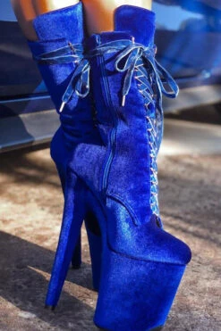 Hella Heels BabyDoll Velvet 8inch Boots - King Pin -Rad Store BabyDollVelvet8inchBoots KingPin5 1