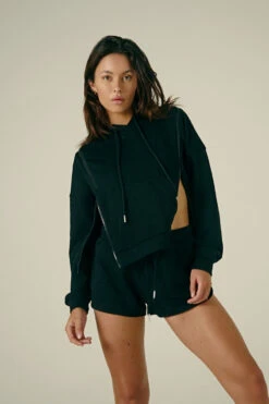 CXIX Droptop Zip Hoodie- Black 12 CXIX Droptop Zip Hoodie- Black -Rad Store Black Zip Jumper Baddies Loungewear Creatures of XIX 1