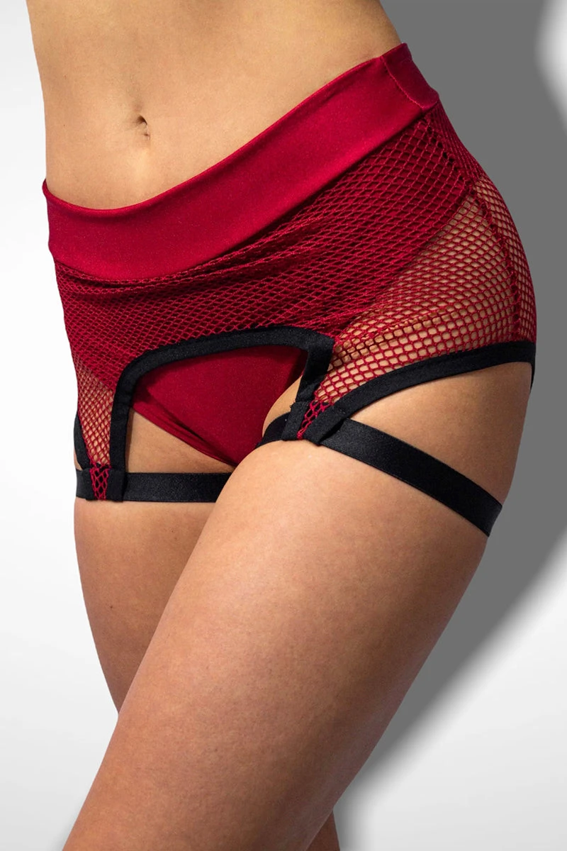 Sorte Coleus Suspender Bottoms - Red 4 Sorte Coleus Suspender Bottoms - Red - Image 2