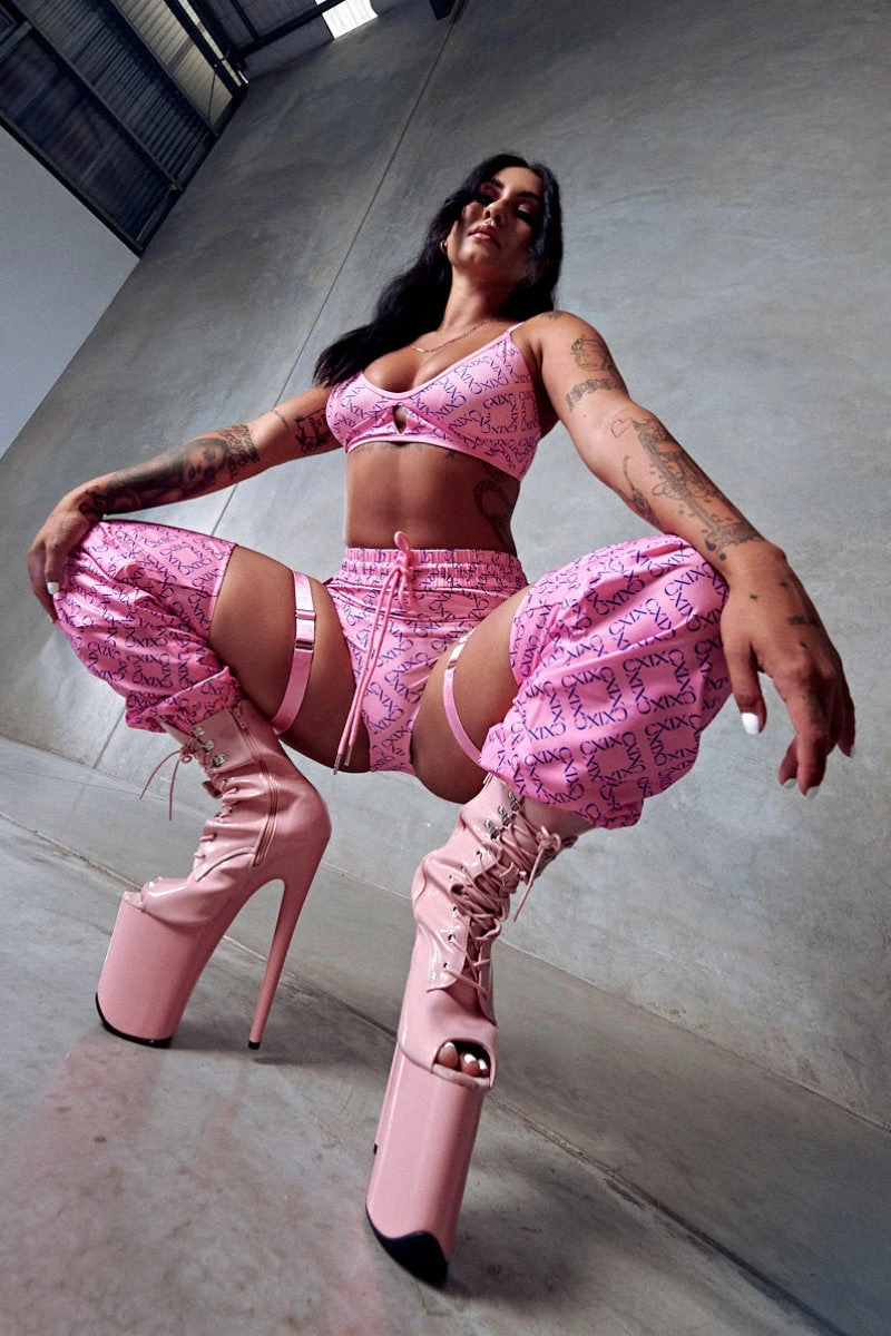 CXIX 119 Chaps - Pink Print 3 CXIX 119 Chaps - Pink Print