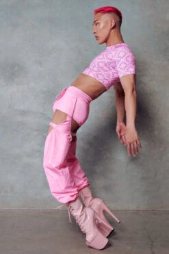 CXIX 119 Chaps - Pink -Rad Store Chaps Pink Dancewear Fashion Pole