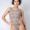 Rolling Juma Bodysuit - Beige Leopard -Rad Store Copiade MG 7008