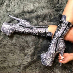 Hella Heels Cult Boots - 7inch 9 Hella Heels Cult Boots - 7inch -Rad Store Cult 7 inch 4