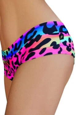 Cleo The Hurricane Hot Pants - Neon Leopard -Rad Store DSC00327