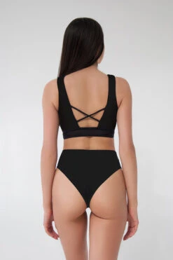 Pole Addict Mona High Leg Bottoms - Black -Rad Store DSC 3521 243bf4e7 cca5 44b7 bf56 180171e2e476